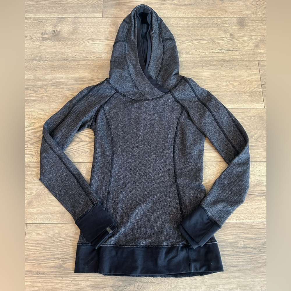 lululemon athletica Gray and Black Hoodie
